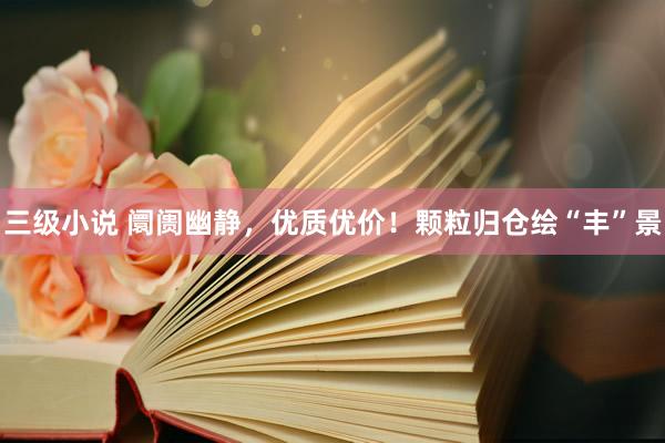 三级小说 阛阓幽静,优质优价!颗粒归仓绘“丰”景