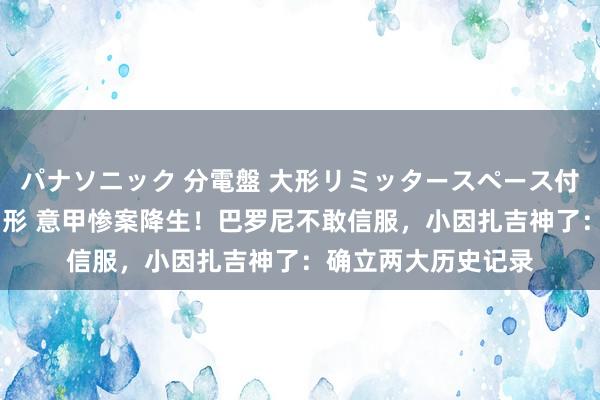 パナソニック 分電盤 大形リミッタースペース付 露出・半埋込両用形 意甲惨案降生！巴罗尼不敢信服，小因扎吉神了：确立两大历史记录