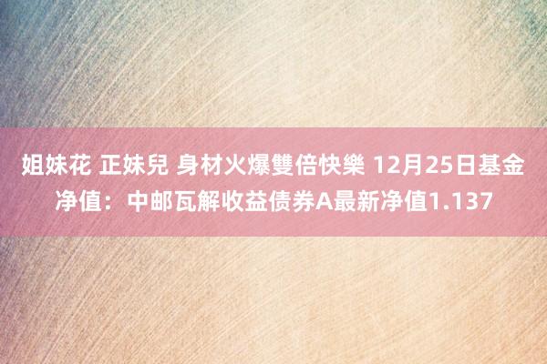 姐妹花 正妹兒 身材火爆雙倍快樂 12月25日基金净值：中邮瓦解收益债券A最新净值1.137