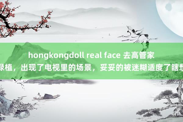 hongkongdoll real face 去高管家送绿植，出现了电视里的场景，妥妥的被迷糊适度了瞎想力