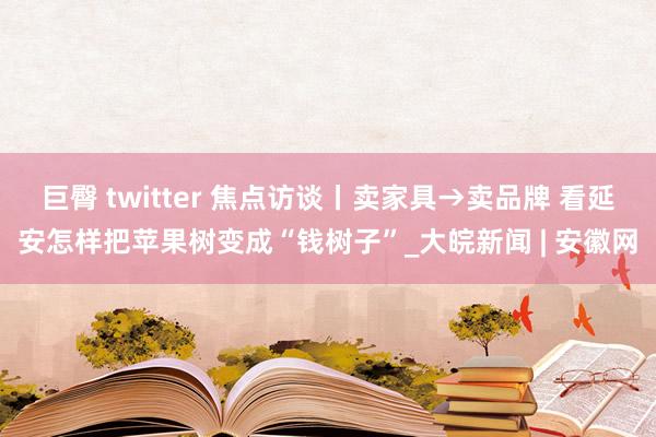 巨臀 twitter 焦点访谈丨卖家具→卖品牌 看延安怎样把苹果树变成“钱树子”_大皖新闻 | 安徽网