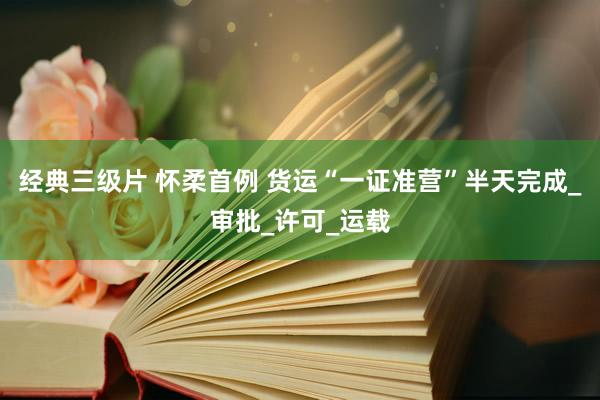 经典三级片 怀柔首例 货运“一证准营”半天完成_审批_许可_运载